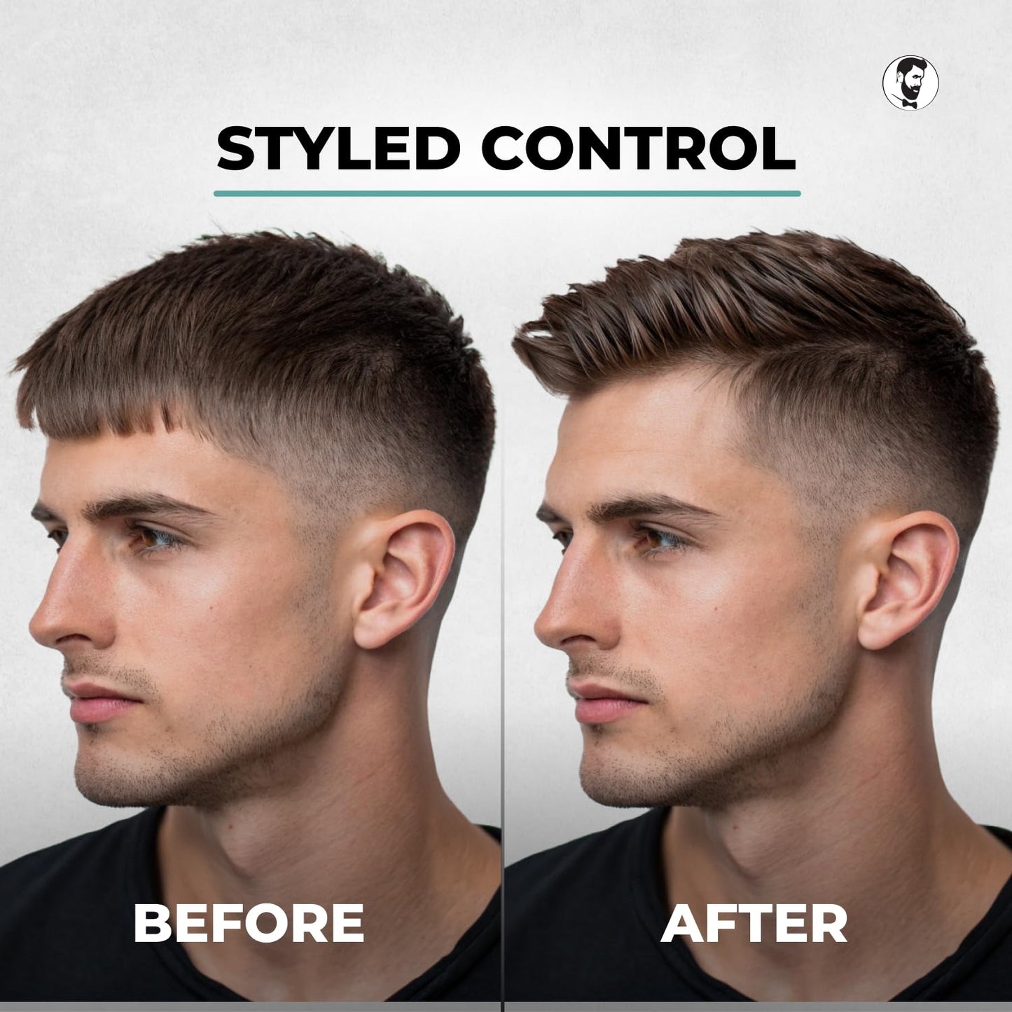 Gentlemen Republic 16oz Refined Hair Gel for Men - Premium Men's Hair Styling Product, 24 Hour High Hold & Shine. No Beeswax, Alcohol, or Parabens, Humidity Resistant