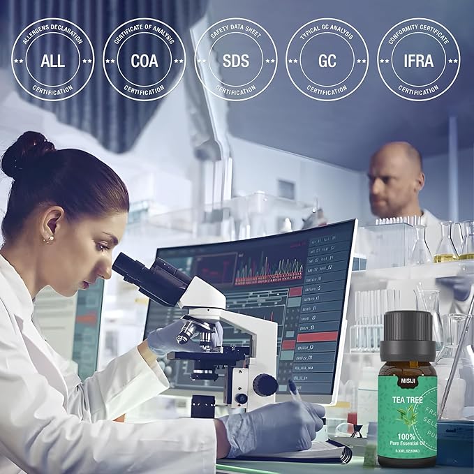 Essential Oils Set Top 6 Aromatherapy-Essential Oils for Diffuser for Home,Air Freshening Diffuser Oils Scents for Aromatherapy,Laundry,Candle&Soap Making,Humidifiers 6 X 10ML