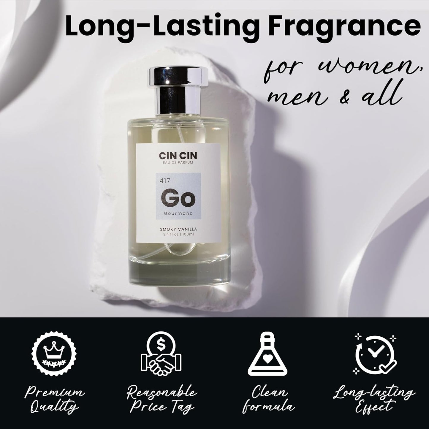 Cin Cin Shy Affection - Gourmand 419 EDP 100ml Inspired by Kilian Love, Don’t Be Shy - Long-Lasting Floral Marshmallow Perfume for Men and Women - Paraben-Free and Concentrated Fragrance