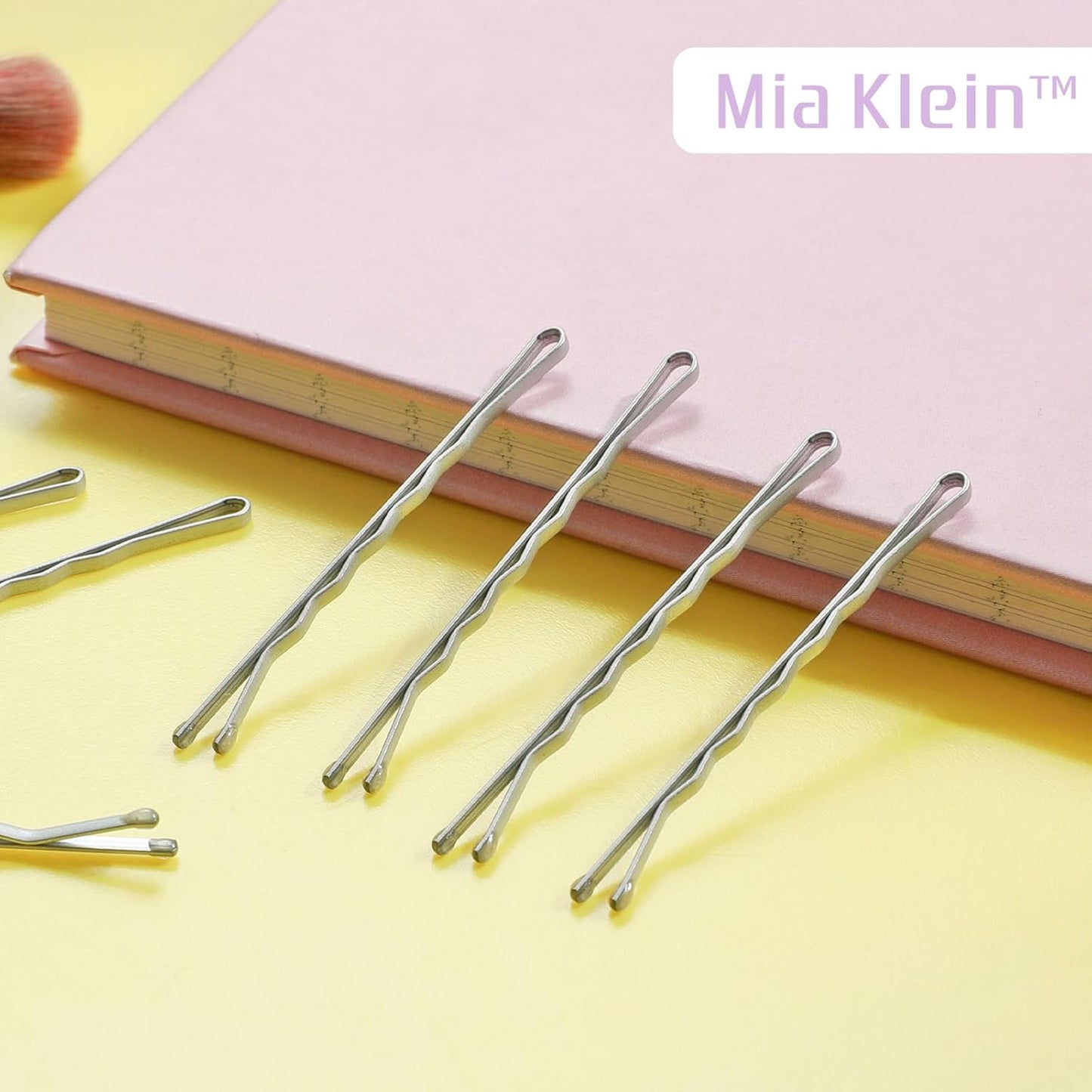 Bobby Pins, Hair Pins 2 Inch 60PCS Crimped Hair Grips for Kids, Girls, and Women, Secure and Easy for All Hair Types, With Ball Tips Design. Hair Accessories for Daily Use (Silver)