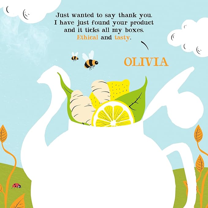 Clipper Tea Lemon & Ginger Teabags – Caffeine Free, USDA Organic, Great Hot or Iced – Aromatic, Natural, Fair & Delicious – 200 Tea Bags