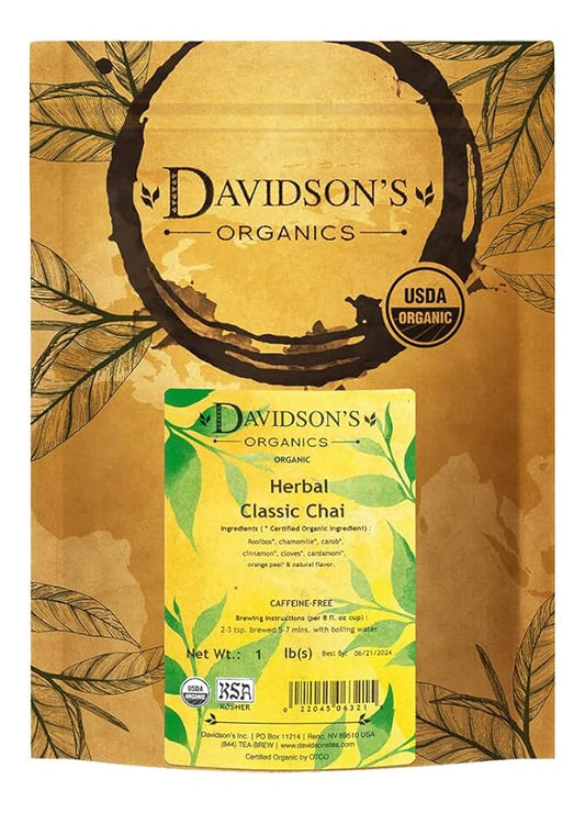 Davidson's Tea Bulk, Herbal Classic Chai, 16-Ounce Bag