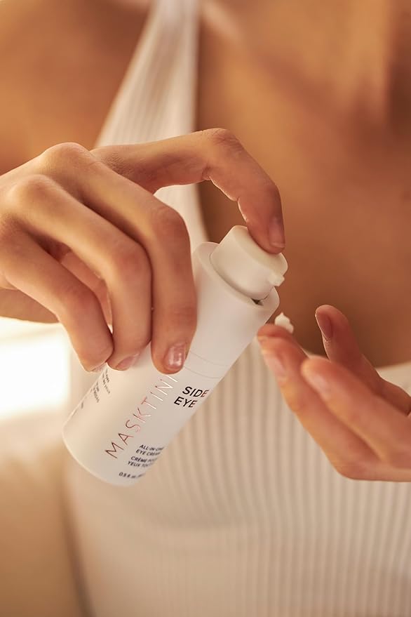 Side Eye All-in-One Eye Cream, 0.5 ounce - Face Moisturizer - with Apple and Green Tea Extracts - Collagen Boosting - Eye Cream for Puffiness