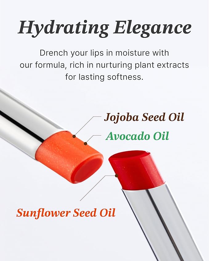 Glint Glow Lip Balm (Love From, 0.1oz) - Moisturizing Stain Lipstick with Shine for Natural Lips, Tinted Treatment. Luxurious Korean Skin Care Makeup. Chapped, Dry, Cracked