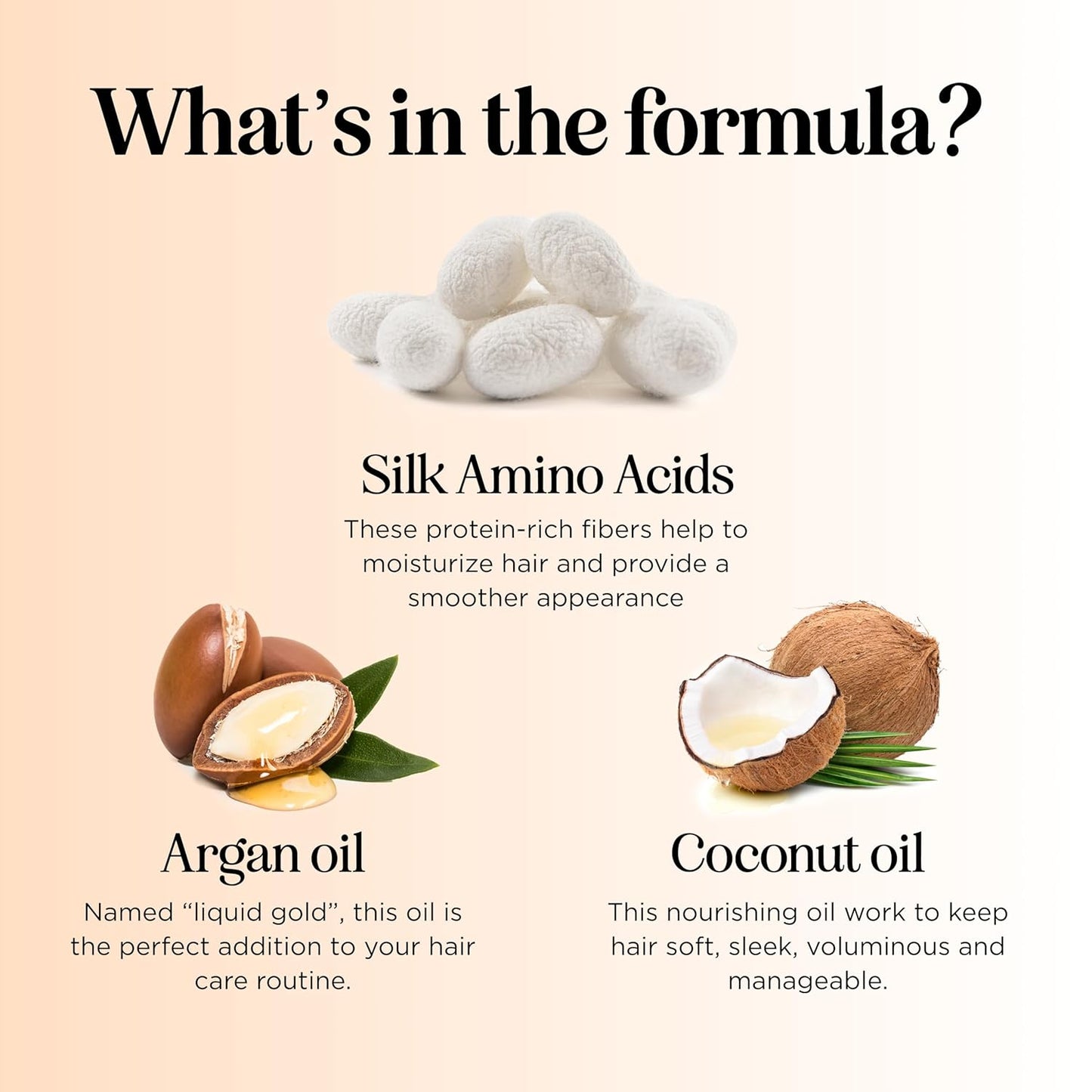 Silk Protein Conditioner for Damaged Hair - Ultra Moisturizing Conditioner for Dry Hair with Deeply Nourishing Shea Butter Argan Oil Green Tea & Aloe - Helps Define Curls & Control Frizz (8 Fl Oz)