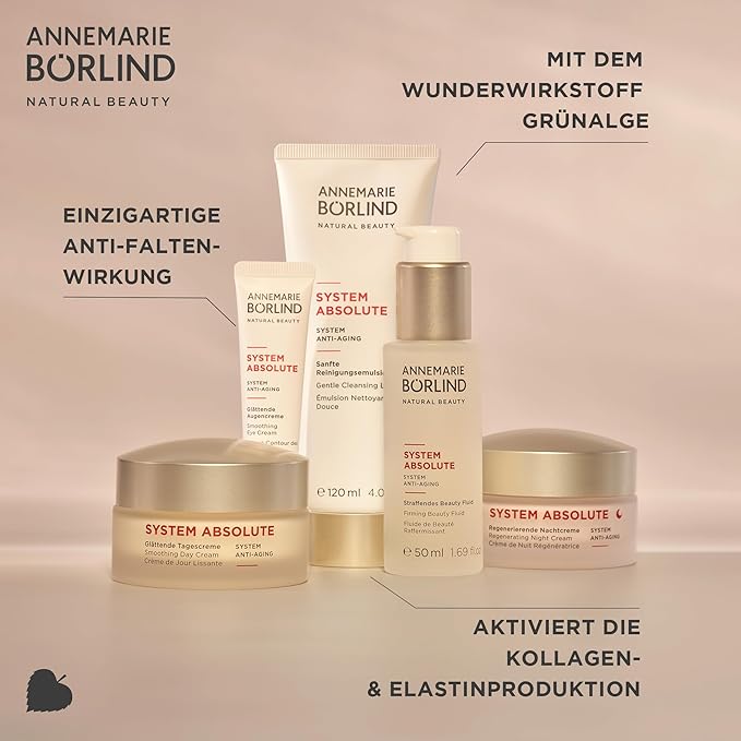 ANNEMARIE BÖRLIND - SYSTEM ABSOLUTE Smoothing Eye Cream - Vitamin C, Darutoside and Caffeine Eye Wrinkle Smoothing - Tones, Plumps, and Rejuvenates - 0.5 Fl Oz