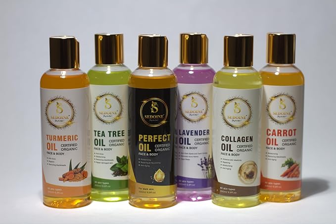 – Turmeric Oil for Face & Body, Natural Brightening Oil for Dark Spots, Repairing, Anti-Acne, Evens Skin Tone, Minimizes the Appearance of Pores – 200ML