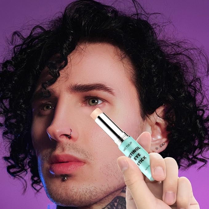 Retinol Eye Stick Balm, Retinol Eye Cream – Anti-Aging Formula Reduces Fine Lines, Dark Circles & Puffiness, Hydrates Delicate Skin – Visible Results in 4 Weeks, Gentle for Sensitive Skin