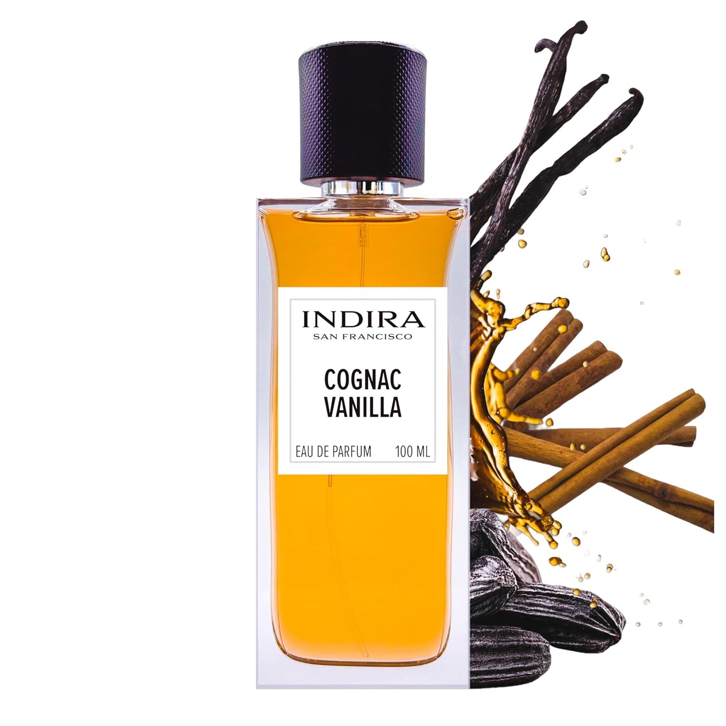 INDIRA Cognac Vanilla - Eau De Parfum - Warm Gourmand - Unisex - 100 ML / 3.4 FL OZ - Spray