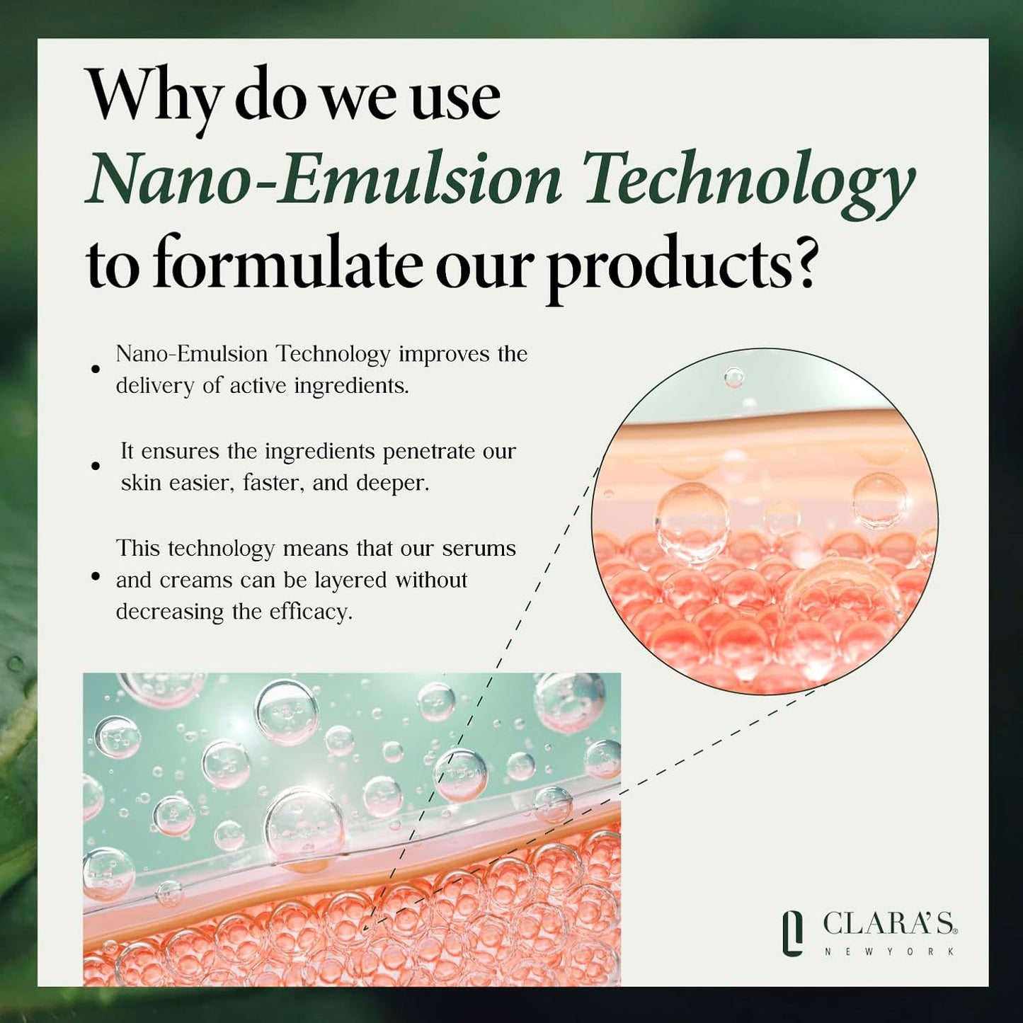 CLARA'S NEW YORK Glycolic Acid Facial Serum with Vitamin E for Exfoliating Smoothing Glowing Face Skin - Made in USA 30ml (1Fl/Oz) (Retinol)