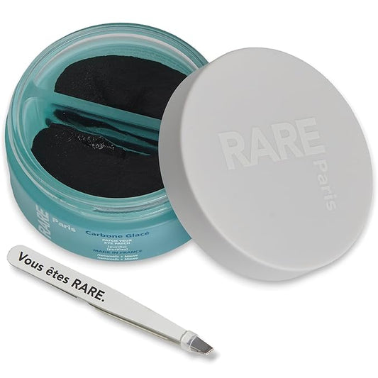 Carbone Glacé - Purifying Carbon Black Under Eye Patches - Cleanses & Tightens - With Hamamelis & Mallow - Purifying, Firming & Revitalizing - Multi-Active Serum Formula - 30 Pairs