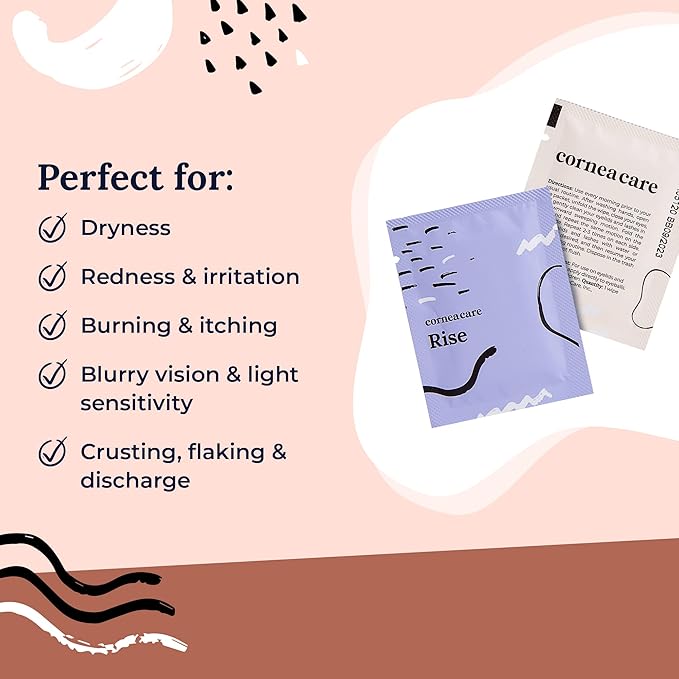 The Eyelid Hygiene Foundation | Self Heating Warm Compress for Eyes | Eye Wipes for Dry Eyes | Eye Compress for Puffy Eyes | Eye Mask for Fast Relief of Dry Eyes | Eyelid Wash Pads | Travel Friendly