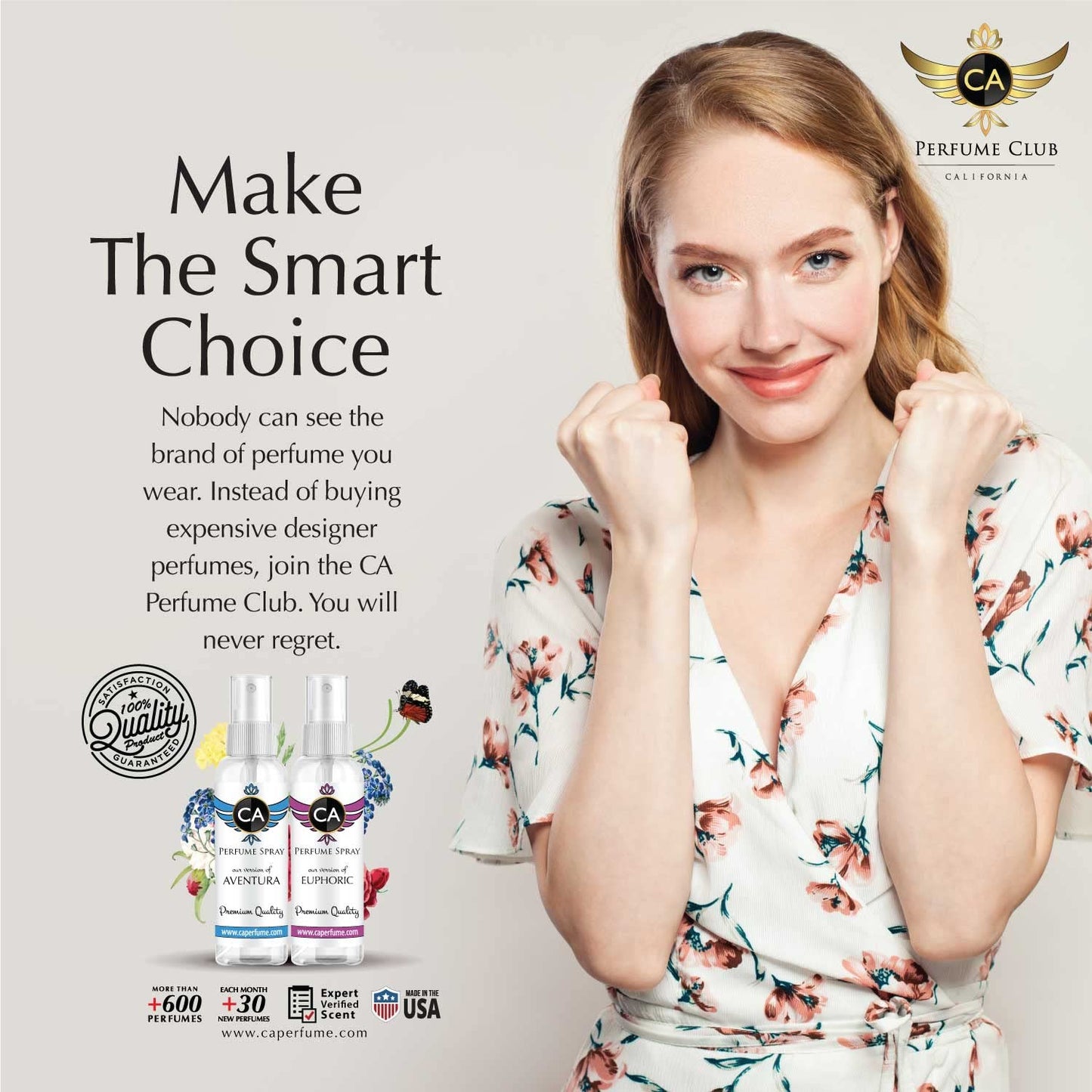 CA Perfume Eco Refill Impression of Wanted Girl For Women EDP Perfume Concentrated Long Lasting Eau de Parfum Spray Refillable Atomizer Bottle 2 Fl Oz/60ml-X1