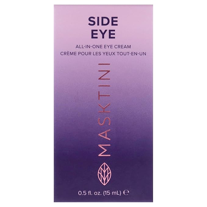 Side Eye All-in-One Eye Cream, 0.5 ounce - Face Moisturizer - with Apple and Green Tea Extracts - Collagen Boosting - Eye Cream for Puffiness (Pack of 2)
