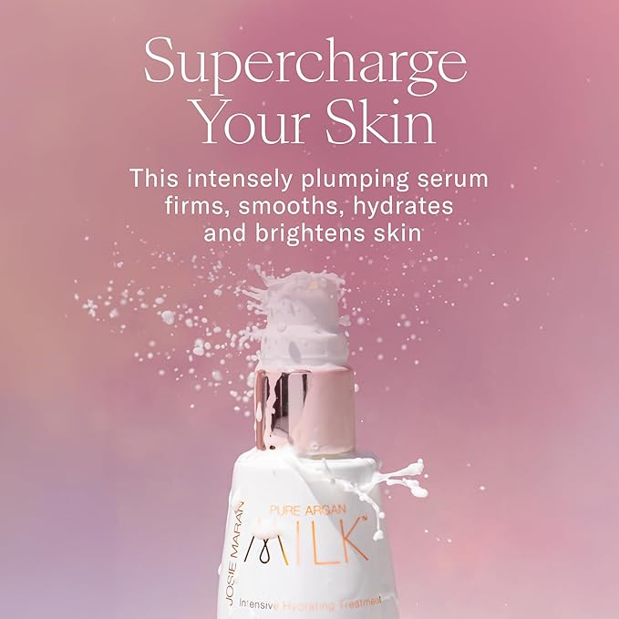 Josie Maran Argan Milk For All - 3-Piece Ritual Includes Intensive Hydrating Treatment, Accelerated Renewal Drops and Intense Hyration Night Cream (3 Count)