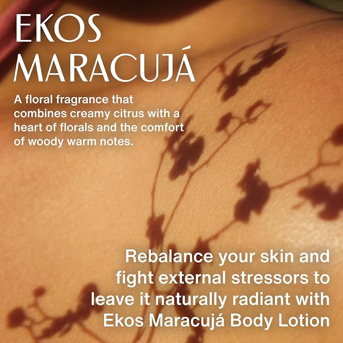 natura - Ekos Maracujá Relieving Body Lotion - Calming Lotion - 24 Hours of Hydration - Essential Fatty Acids - Vegan Skin Care - Brazilian Beauty Secrets - Self Care & Body Care - 13.5 fl oz (400ml)