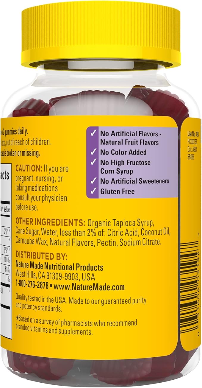 Nature Made Elderberry with Vitamin C 60 Elderberry 30 Day