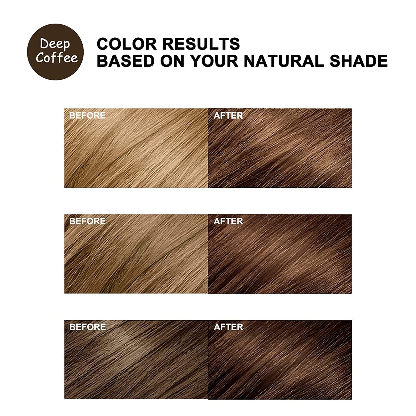 cosmpro Dark Brown Hair Dye Shampoo 3 in 1 for Gray Coverage for Women Instant Natural Hair Color Shampoo Semi Permanent 500ML - Champu Para Canas Mujer