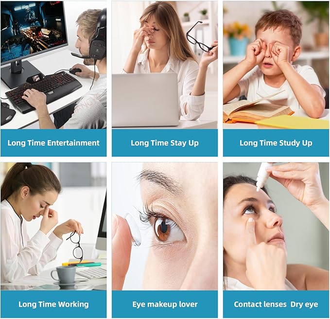 Handheld Nano Spray Eye Massager Portable Hydrating Eye Spray Massager for Dry Eyes Puffiness & Dark Circles Relief Easy to Use at Home in Office or Travel