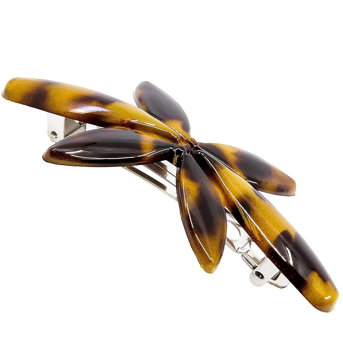 Camila Paris CP2880 French Hair Barrette Clip for Girls Flower, Tokyo, Automatic Clasp Strong Hold Grip Hair Clips for Women, No Slip and Durable Styling Girls Hair Accessories, Made in France