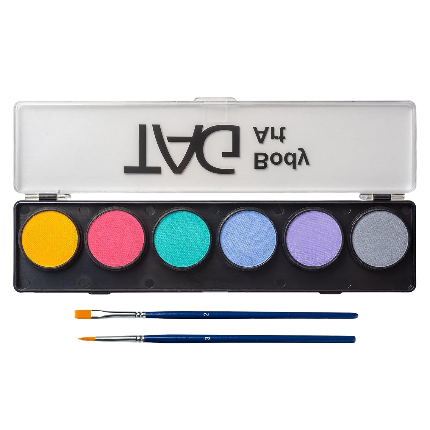 TAG Professional Face & Body Paint Pastel Palette 6 x 10g, Non-Toxic, Hypoallergenic, Easy to Wash off, ideal for Kids Parties, Halloween, Cosplay & Festivals