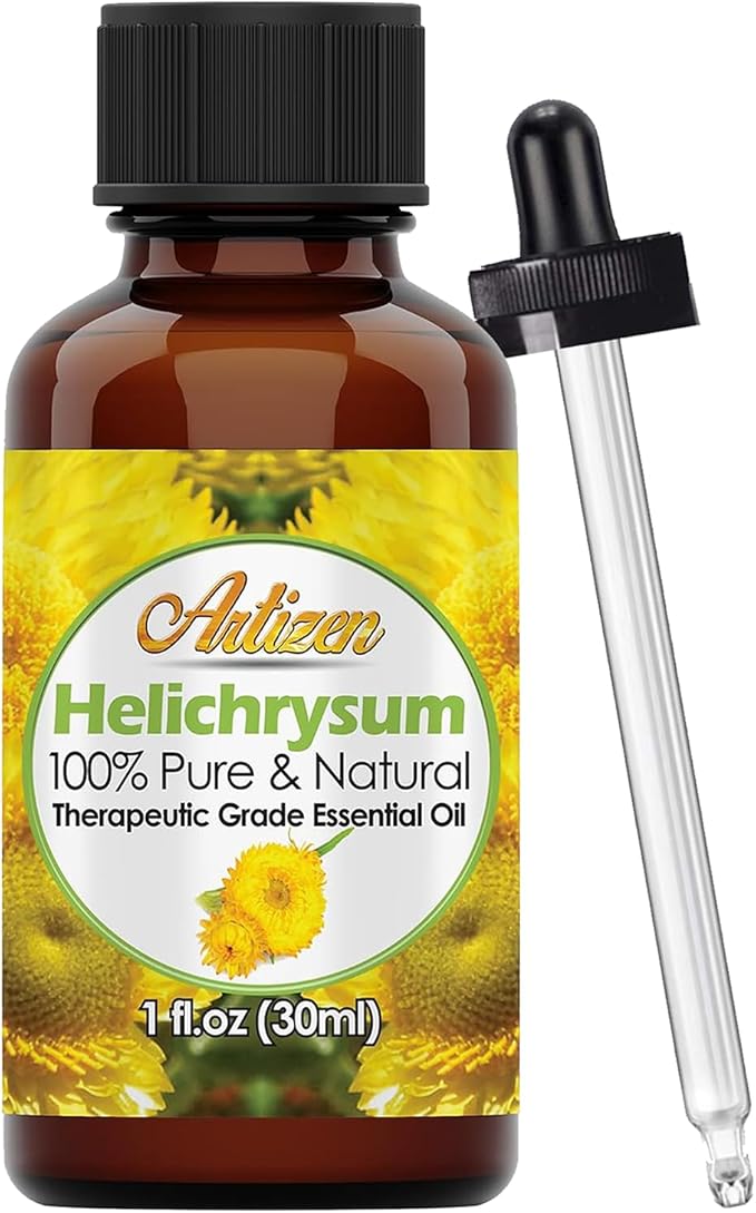Artizen - 30ml Helichrysum Essential Oil - 100% Pure and Natural Helichrysum Oil for Hair Care, Home Diffusers, Skin, Aromatherapy, Massage and Humidifiers - 1 Fluid Ounce