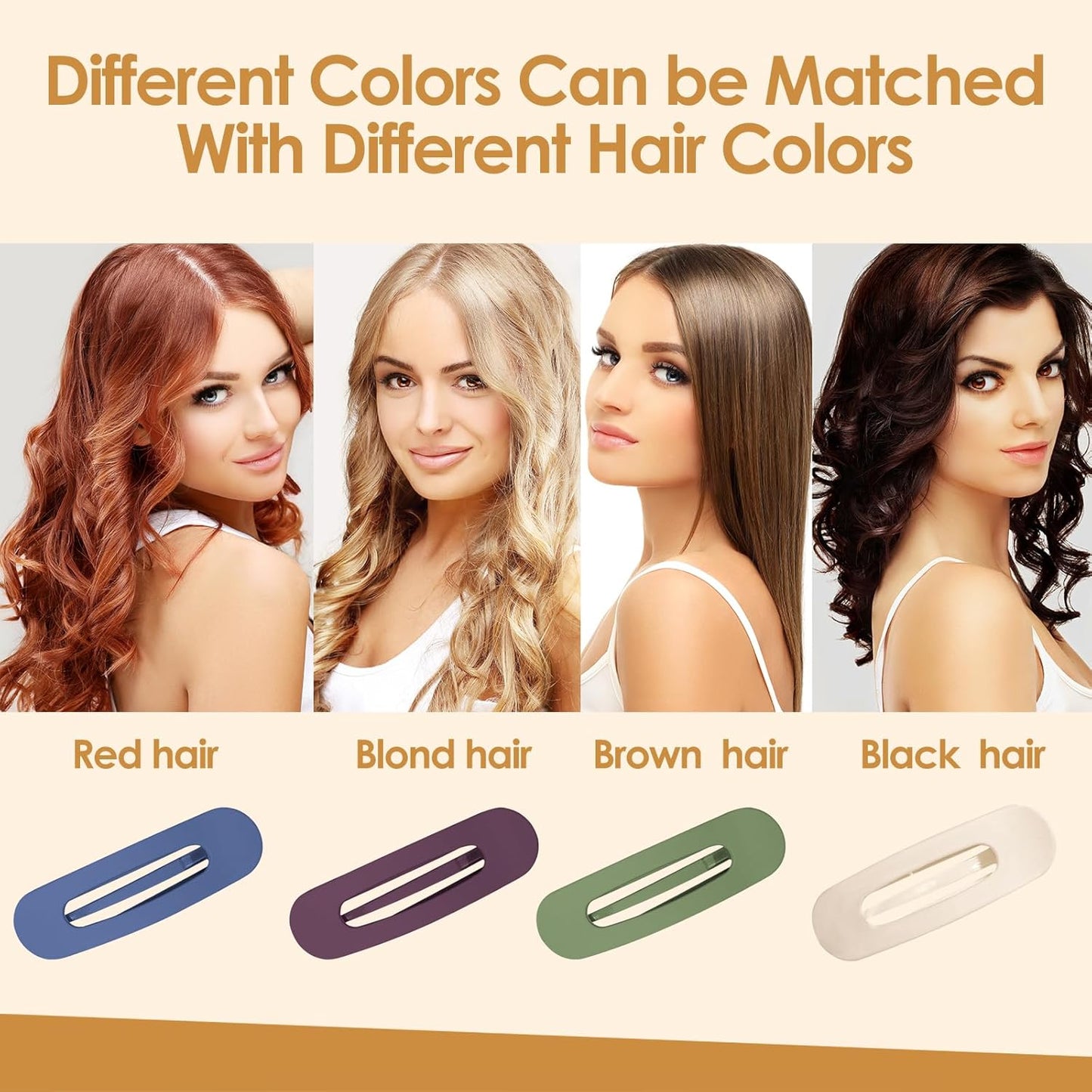 Small Flat Hair Clips for Women Lay Down Clips for Thin Hair Accessories 8pack