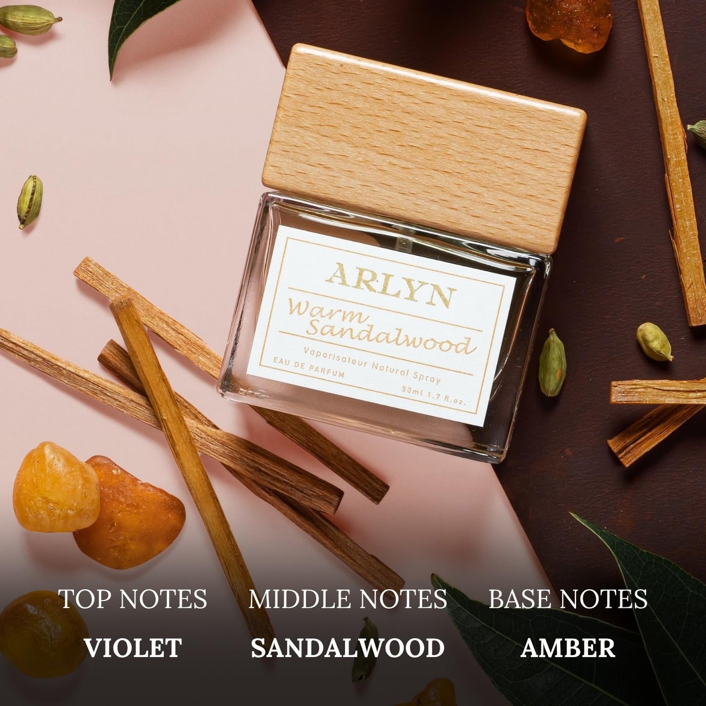 ARLYN Warm Sandalwood Eau De Parfum Inspired by Le Lab Fragrances' San tal 33, Perfume for Men & Women, Luxury Fragrance - Vegan, Cruelty-Free, and Eco-Conscious (1.7oz / 50ml)