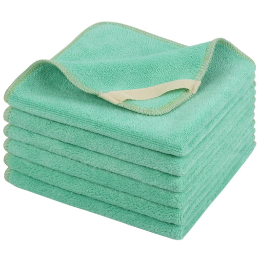 SINLAND Microfiber Facial Cloths Fast Drying Washcloth 12inch x 12inch Absorbent Face Wash Cloth Soft Makeup Remover Cloths