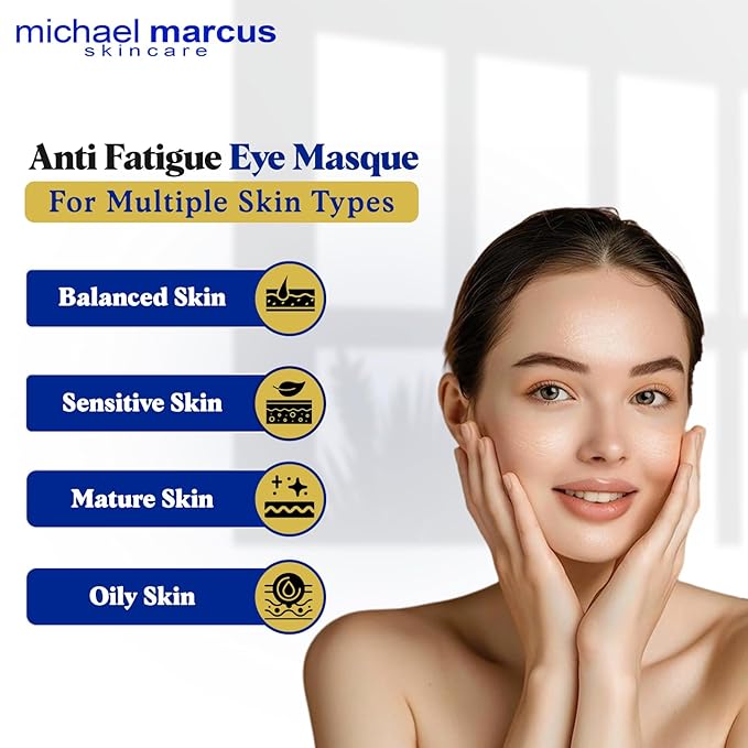 Michael Marcus Anti Fatigue Eye Masque (1 Fl oz) - Eye Cream for Puffy Eyes, Dark Circles, and Wrinkles - Moisturizing for Men & Women – Natural, Hydrating & Cruelty Free Eye Skincare
