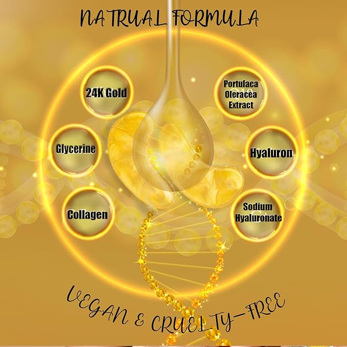 CCbeauty 24 Packs Lip Masks & Eye Mask Bulk,24K Gold Under Eye Patches for Puffy Eyes,Dark Circles,Collagen Eye gel Pads for Eye Bags,Wrinkles | Nourish & Hydrate Dry Chapped Lips Skincare,Golden