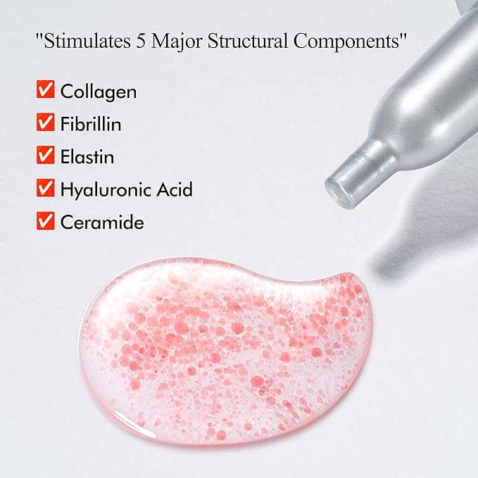 MADECA DERMA Elastic Firming Microbiome Ampoule – Hydrating Korean Skincare with Hyaluronic Acid, Collagen & Peptides for Firmness, Elasticity, Fine Line Reduction & Rejuvenation (0.23 fl oz x 5)