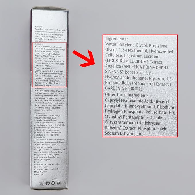 Eyebrow Serum,W3W Eyebrow Growth Serum Advanced Formula for Boost Longer, Fuller, and Thicker Brows Lashes,3 ML (White)