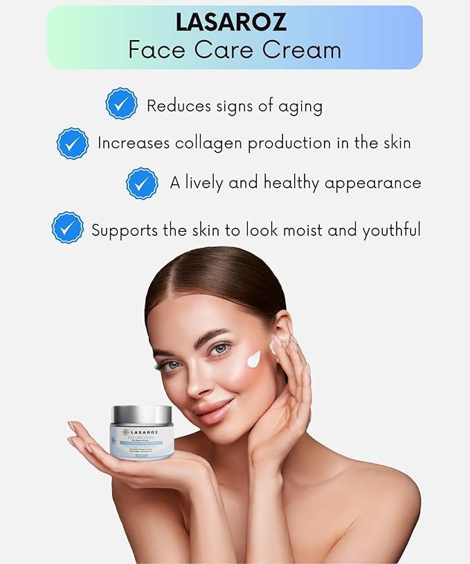 Face Moisturizer Anti Aging Cream 1.69 fl oz. - Hyaluronic Acid and Vitamin E - Daily Facial Care Cream - Wrinkle Reducing and Nourishing Treatment for All Skin Types