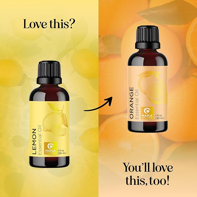 Pure Lemon Essential Oil - Invigorating Lemon Oil for Diffuser Aromatherapy Cleaning & Beauty DIYs for Hair Skin & Nails - Premium Grade Vegan Non-GMO in Glass Bottle for Aromatherapy & Wellness