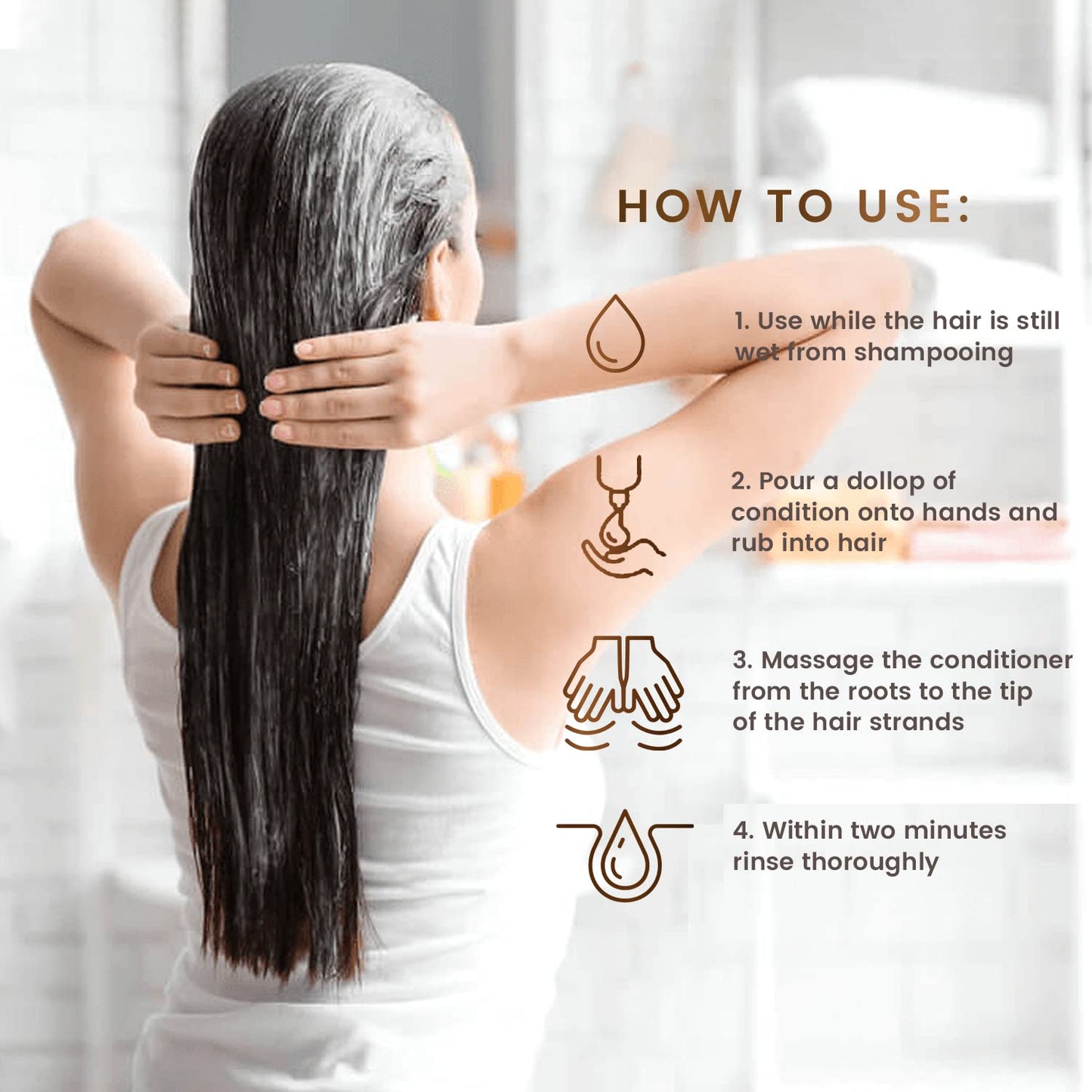 MGA Vegan Hair Conditioner - Organic Formula with Tea Tree for Healthy Hair | Hair Care Product with Natural Herbal Scent | Parabens Silicone & Sulfate Free Conditioner | Unisex | 32 Fluid Oz