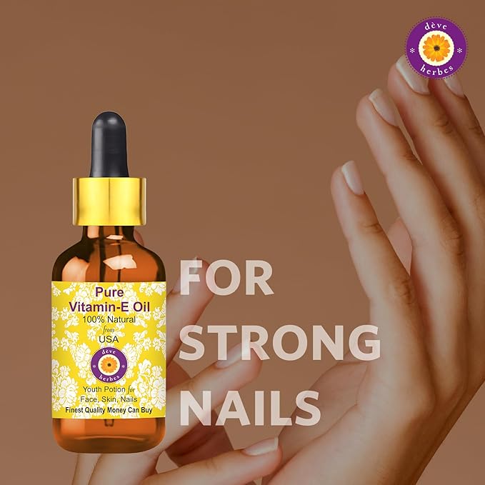 Dev Herbes Top Ratings Natural Therapeutic Grade Cold Pressed Oils (Vitamin E (30ml), 30ml (1.01 Ounce) with Plastic Euro Dropper)
