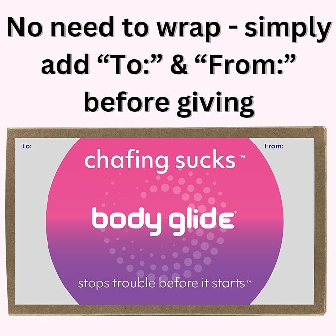 Body Glide For Her & Foot Glide Gift Set | Complete Skin Protection for Sports, Play & Everyday | 1.5oz Anti Chafing Stick & 0.8oz Blister Prevention Stick