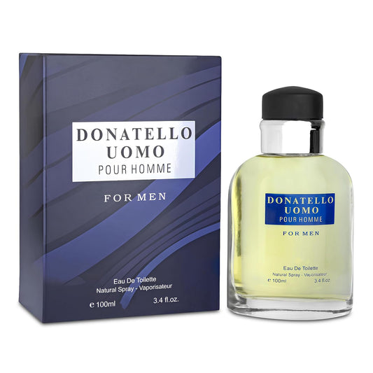 Donatello Uomo Men Cologne 100ml Eau De Toilette Spray, Notes of Citruses,Bergamot,Neroli,Mandarin Orange& Lavender Long-Lasting Perfume For Men Daily Wear