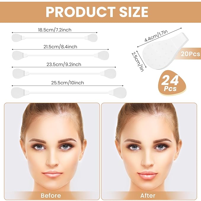 Face Lift Tape Invisible, Instant Face Tape 24Pcs Faces Lift Sticker Ultra-thin Invisible Faces Tapes with Bands, Adhesive Lifting Patch Lifting Band Neck and Eye Lifts Tapes for Women Ladies