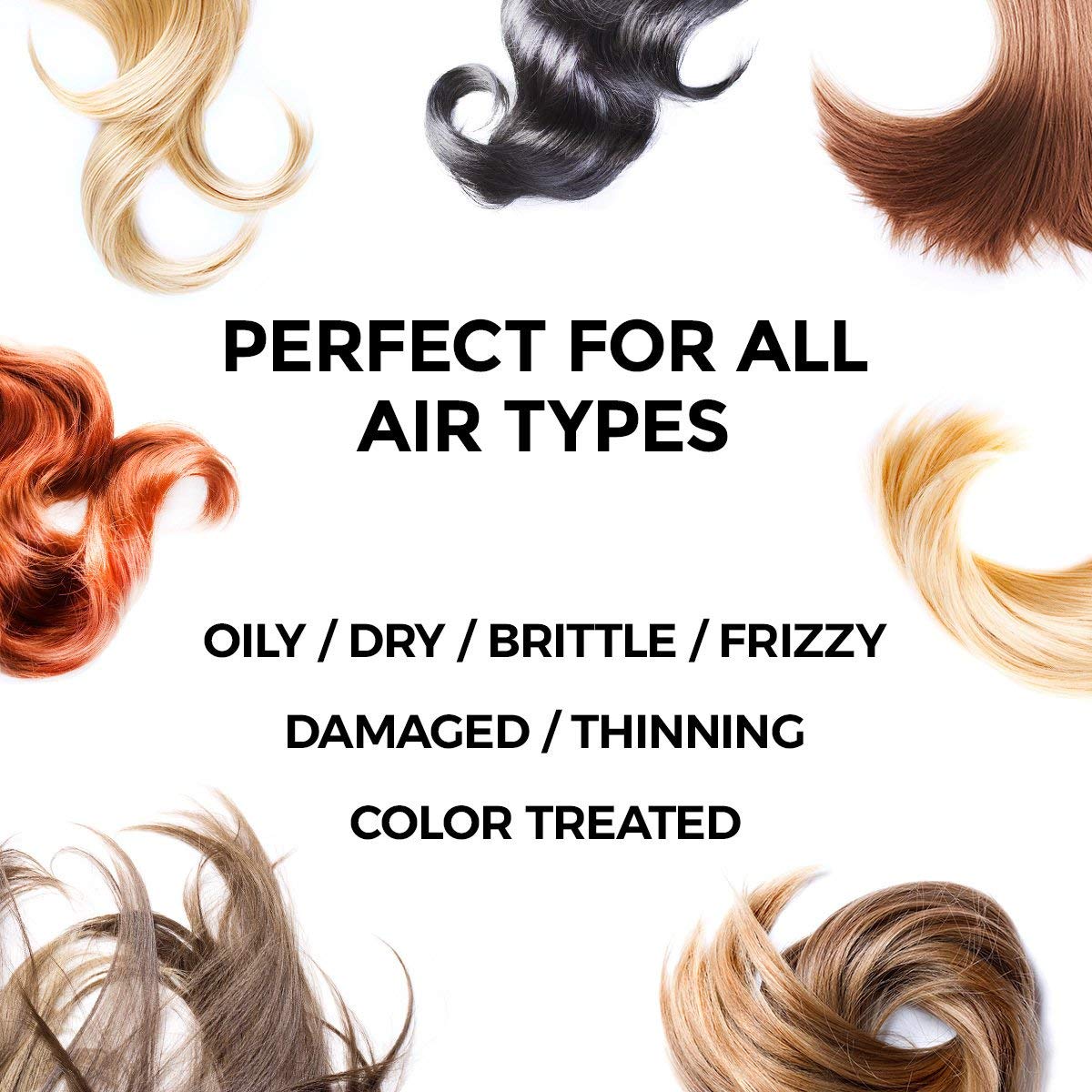 Perfect Hair Coconut Oil Hair Serum - Natural Hair Oil Infused with Raw Virgin Olive Oil, Sweet Almond and Keratin - Smoothing Hair Oil for Frizzy, Dry & Damaged Hair - 50ml (1 Pack)