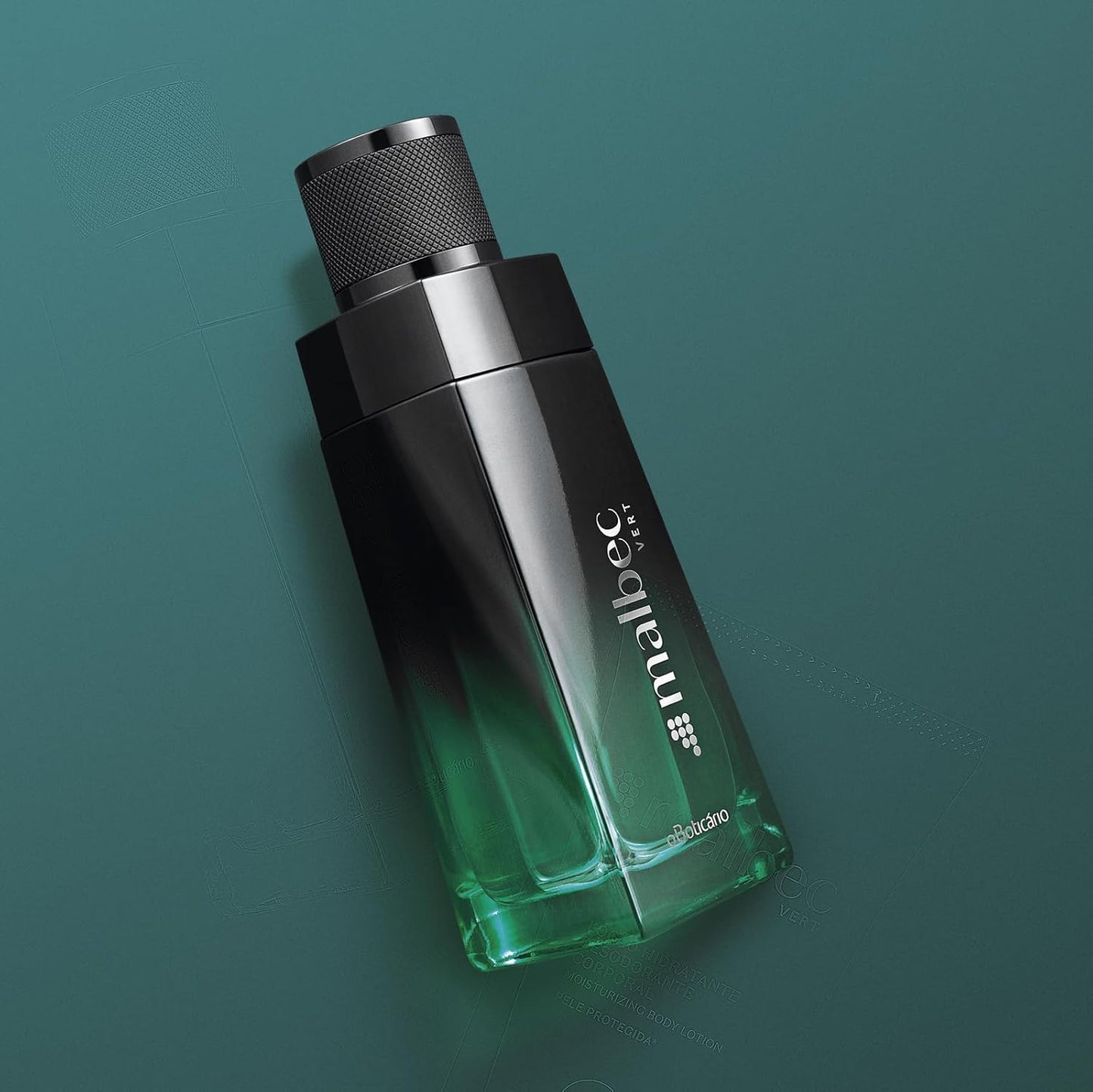 Malbec Vert Eau de Toilette By O Boticário, Cologne For Men, Long Lasting Men's Fragrance, French Oak Barrel-Aged Red Wine & Woody Fresh Scent, 3.4 Ounce