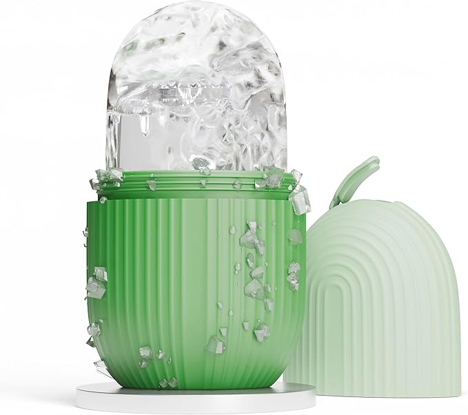 ROSELYNBOUTIQUE Ice Roller for Face Massager Self Care Gifts for Men Women Facial Skincare Tools (Green)