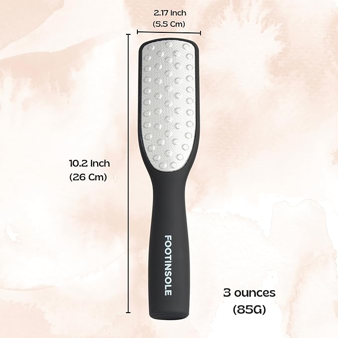 Professional Dual-Sided Foot File : The Essential Callus Remover for Effortlessly Smooth and Soft Feet (Gold)