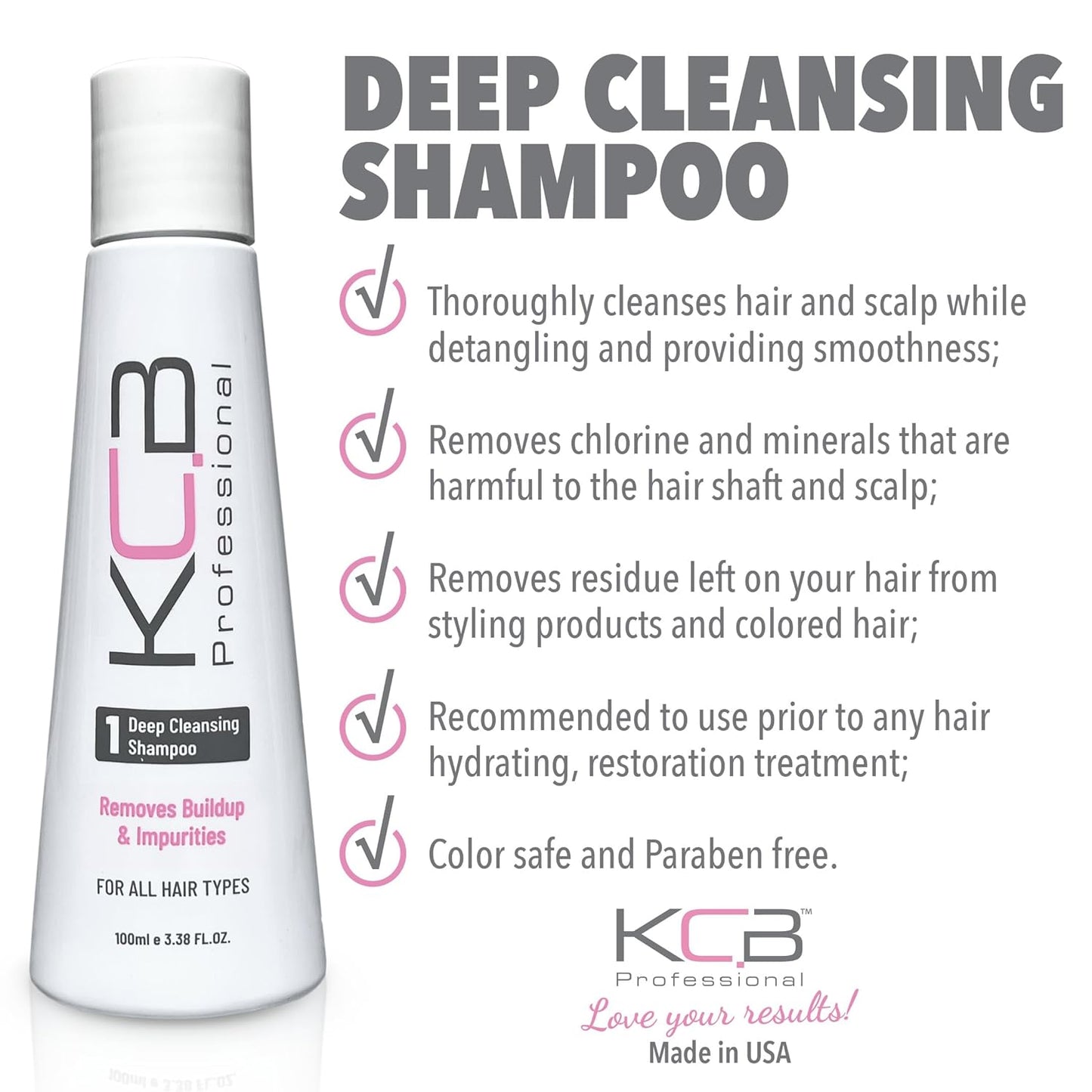 Smooth System, 2 Steps Brazilian Keratin Hair Treatment for Smoothing and Hair Frizz Control, Complex Blowout, Straightening, All Hair Types, Formaldehyde Free, 3.38 Fl oz / 100ml Kit