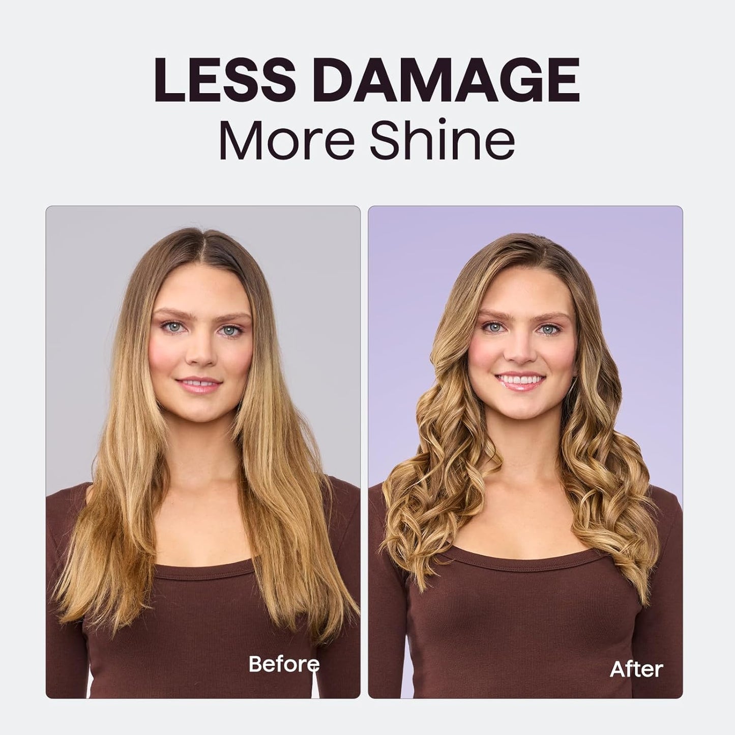 Wavytalk 5 in 1 Curling Wand Set, Multi Curl, Curling Wand Set with Thermal Brush and 4 Interchangeable Ceramic Curling Wand(0.5”-1.25”), Instant Heat Up Wand Curling Iron (Rose Gold)