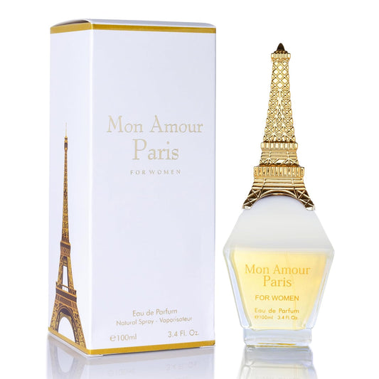 Mon Amour Paris for Women Eau De Parfum - Floral & Fruity - Ylang-Ylang, Damascus Rose, Jasmine - Classy & Elegant fragrance for Woman - Suitable for Daily Wear & Special Occasions - 100ml Bottle