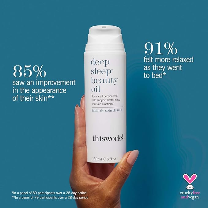 This Works Deep Sleep Beauty Oil – Clinically Proven Nighttime Treatment with Bakuchiol & Botanical Oils, Improves Skin Elasticity & Barrier Function, 5 Fl Oz