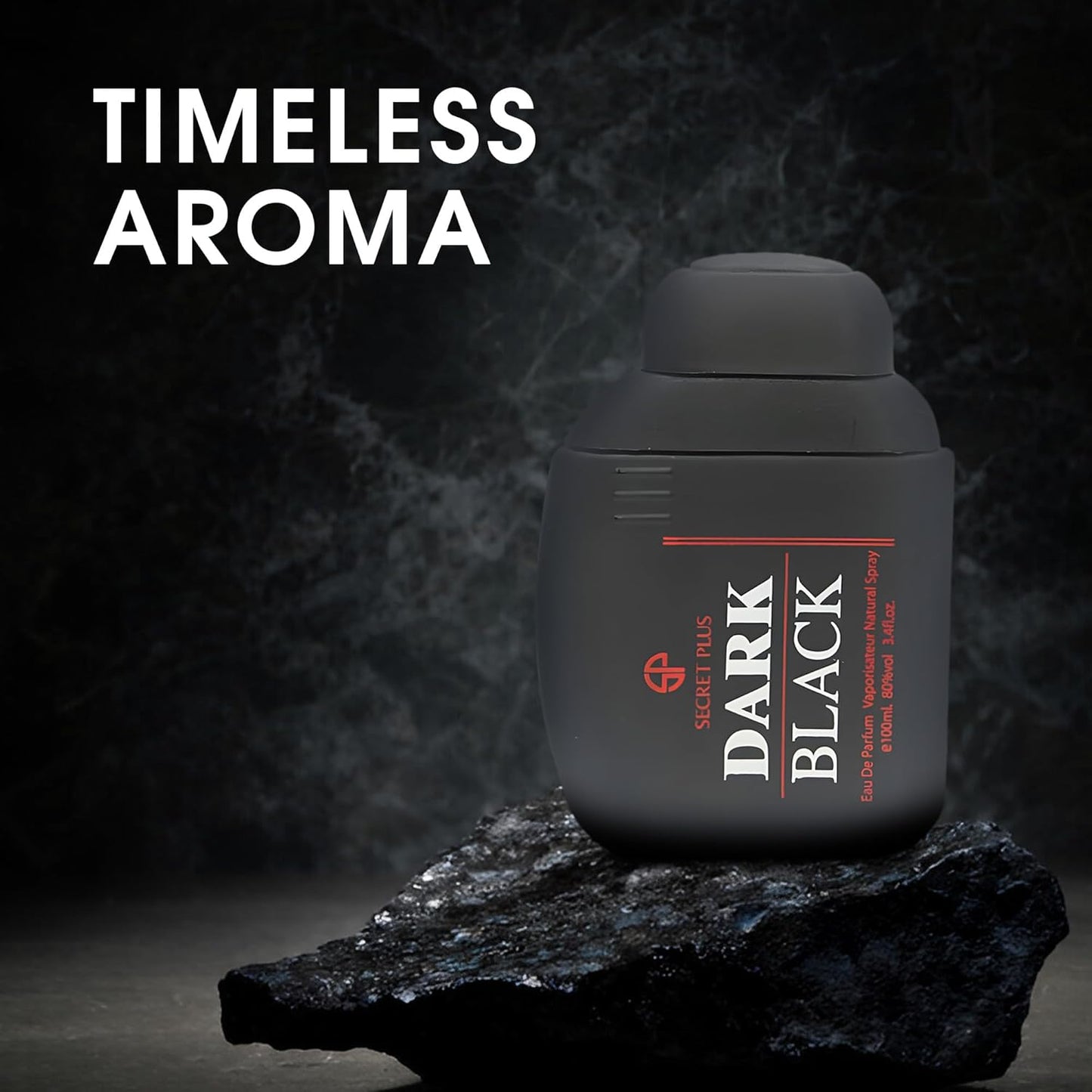 Dark Black Men's Perfume–Intense & Mysterious Fragrance with Spicy, Woody, and Amber Notes–Long-Lasting,Bold Scent for Evening and Special Occasions