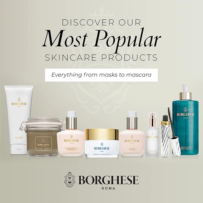 Borghese Advanced Fango Delicato Mud Musk - Hydrating Face Mask with Kaolin Clay, Aloe, Hydrolyzed Collagen & Hyaluronic Acid for Normal & Dry Skin